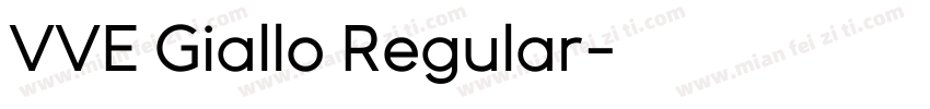 VVE Giallo Regular字体转换
